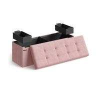 Puff Almacenaje 38 x 110 x 38 cm Rosa Caramelo