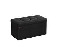 Puff Almacenaje 76 cm Negro