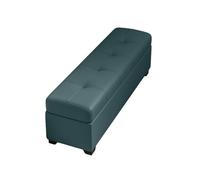 Puff Almacenaje Pequeño Reposapiés Otomana Moderno para Dormitorio Sala De Estar Dormitorio Banco Pie De Cama para Pasillo(Green,50x30x40cm)