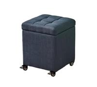 Puff Almacenaje Taburete De Almacenamiento con Ruote Pequeño Baúl Otomano De para Entrada Salón Dormitorio Elegante E Pratico(Black,39.4" x 15.7" x 18.1")