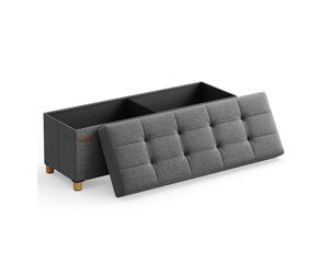 Puff Almancenaje 38 x 110 x 40 cm Gris Oscuro