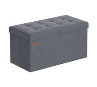 Puff Almancenaje 38 x 76 x 38 Gris Pizarra