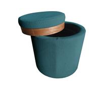 Puff aylo almacenaje 45x41cm color verde - conforama