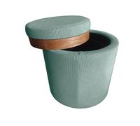 Puff aylo almacenaje 45x41cm color verde menta - conforama