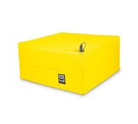 Puff cama individual para una persona polipiel amarillo happers único happers