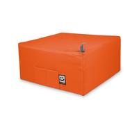 Puff cama individual para una persona polipiel naranja happers único happers