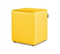Puff cubo polipiel amarillo pack 2 unidades happers