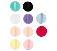 Puff de Cosméticos para Niñas 10 Piezas Poliuretano para Polvos | Almohadilla para Polvos Sueltos, Diseño Simple y Ligero, Uso Diario en Casa, Mejor Aplicación Color Aleatorio