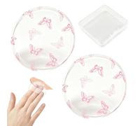 Puff de silicona - No Absorbent Transparent for Liquid Foundation | Reusable Cosmetics Puff with Case Waste Free Blender, BB Cream Concealer Applicator for Women Beauty Enthusiasts, 2.17x2.17x0.24inch