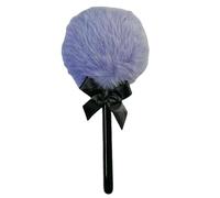 Puff grande para polvos - Plumón con forma de, aplicador con mango para maquillaje de piel sensible, mujeres y niñas, uso diario en casa