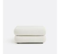 Puff modular, tejido en relieve, HOOVER. Talla 1 plaza. Color Crudo