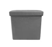 Puff ottoman almacenaje cuadrado terciopelo plegable 38x38x38cm | nyana home | estilo otomano | terciopelo suave | negro, gris y beige