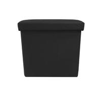 Puff ottoman almacenaje cuadrado terciopelo plegable 38x38x38cm | nyana home | estilo otomano | terciopelo suave | negro, gris y beige