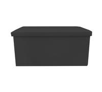 Puff Ottoman Rectangular Polipiel Plegable 76x38x38cm Nyana Home Gran Almacenaje Estilo Otomano Polipiel Resistente