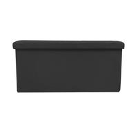 Puff Ottoman Rectangular Tela Plegable 76x38x38cm Nyana Home Gran Almacenaje Estilo Otomano Tela Resistente