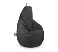 HAPPERS Puff Pera Naylim Mate Gris XL para Exterior e Interior