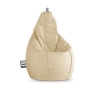 HAPPERS Puff Salón Pera Polipiel Interior Crudo XL