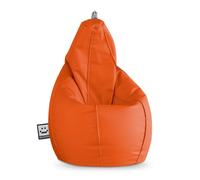 Puff Pera Polipiel Naranja HAPPERS - Cómodo, ligero y resistente. Make it Happers®