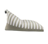 HAPPERS Puff Pirámide Toldotex Talla XXL con Relleno Incluido | Asiento Exterior e Interior de Estilo Mediterráneo | Relax Ergonómico para Terraza, Jardín y Salón | Beige