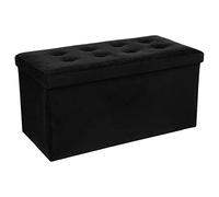 Atmosphera Puff plegable Lysandre Doble Efecto terciopelo Negro