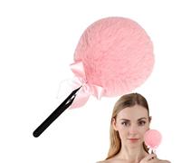 Puff Puff Con Mango, Aplicador De Cara, Hojaldre De Maquillaje De Lollipop, Y En La Piel, Mango De Única, 7 Cm, Para Rutinas De Belleza Cotidianas, Viajes, Trabajo O Fechas