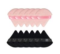 Puff Triangular, Esponja Suave, Base de Maquillaje de Terciopelo, Contorno de Ojos, Sombra Cosmética, Lavable, 1 Unidad (Color : Mixed-12pcs)