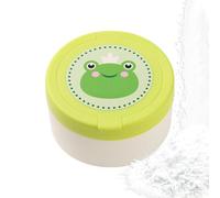 Puff y contenedor para niños - Algodón PP 10 x 10 x 7 cm | Contenedor de polvo para niños | Estuche dispensador de talco portátil de viaje para madres, niñeras, hogar, apartamento, hotel