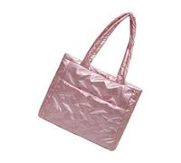 Puffer Toted Bag for Women Puffer Work Bags with Zipper Lightweight Quilted Shoulder Handbags for Travel Teacher Laptop