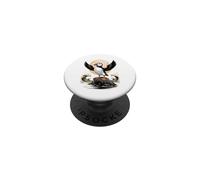 Puffin Howling at The Moon Seabird Birder Parody PopSockets PopGrip Adhesivo