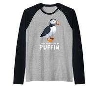 Puffin Muffin Seabird Cute Atlantic Puffin Camiseta Manga Raglan