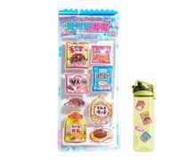 Puffy 3D Stickers - Adorable Food Themed Decorative Stickers, Raised Cute Craft Embellishments with Durable Adhesion, Ideal for Scrapbook Journal Arts Crafts Girls Boys Women