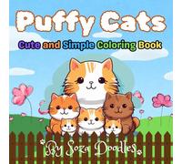 Puffy Cats: Cute and Simple Coloring Book