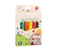 Puffy Fabric Markers - 3D Bubble Pens | 6 Color Velvet Set