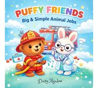 Puffy Friends - Big&Simple Animal Jobs: Easy Bold Coloring Book for Toddlers
