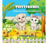 Puffy Friends: Simple and Cute Animal Coloring Book