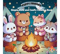 Puffy Friends: Simple, Cute and Comfy Coloring Book