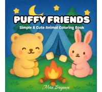 Puffy Friends: Simple & Cute Animal Coloring Book