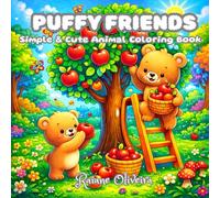 Puffy Friends: Simple & Cute Animal Coloring Book