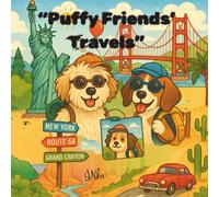 “Puffy Friends’ Travels” Simple & Cute Animal Coloring Book