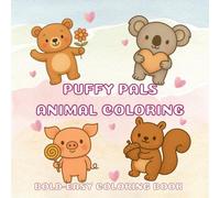 Puffy Pals Animal Coloring: Bold-Easy Coloring Book