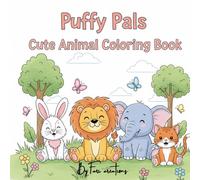 Puffy Pals: Cute Animal Coloring Book