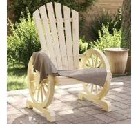 PuFGDR - Sillas Adirondack madera de árbol macizo (lote 2) | Asiento ergonómico, respaldo inclinado, reposabrazos de carro, 110 kg por asiento, para jardín terraza