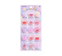 Puƒfy Glitter Sticker Sheet | 3D Stereoscopic Embossed PVC Cartoon Decorative Stickers for Kids DIY Crafts Diary Phone Bottle Scrapbook Gift Random Design
