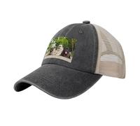 Pug Amistad Bokeh Perros Mascotas Amigos Pug, Sombreros clásicos para papá, Gorras de Camionero Ajustables, Gorra de béisbol de Malla de Vaquero