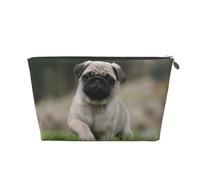 Pug Bokeh Cachorro Perros Césped Mascotas Pug, Bolsa de artículos de tocador Bolsa de Maquillaje Bolsa de cosméticos Bolsa de artículos de tocador de Viaje portátil