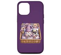 Pug Dad Sleeping In Floral Shabby Chic Bedding With Cute Pug Carcasa para iPhone 12/12 Pro