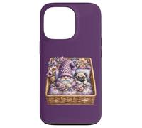 Pug Dad Sleeping In Floral Shabby Chic Bedding With Cute Pug Carcasa para iPhone 13 Pro