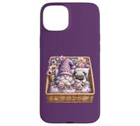 Pug Dad Sleeping In Floral Shabby Chic Bedding With Cute Pug Carcasa para iPhone 15 Plus