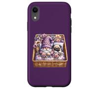 Pug Dad Sleeping In Floral Shabby Chic Bedding With Cute Pug Carcasa para iPhone XR