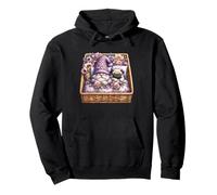 Pug Dad Sleeping In Floral Shabby Chic Bedding With Cute Pug Sudadera con Capucha